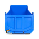 Metal U-shaped Short High Bucket for 1/14 8x8 RC Full Dump Truck 10x10 Radio Controlled Hydraulic Cars Painted DIY Models