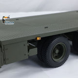 1/14 Metal RC Hydraulic Semi Trailer for Elefant FAUN SLT-56 Tank Transporter Hydraulic Front Leg Tailboard