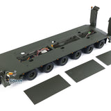 1/14 Metal RC Hydraulic Semi Trailer for Elefant FAUN SLT-56 Tank Transporter Hydraulic Front Leg Tailboard