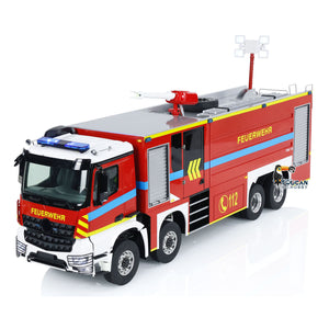 1/14 RC Fire Fighting Truck 8x8 Radio Control Fire Car Light Sound Metal Chassis 3-speed Transmission Lighting and Sound System teshulianjie1