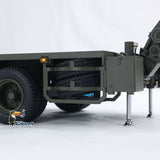 1/14 Metal RC Hydraulic Semi Trailer for Elefant FAUN SLT-56 Tank Transporter Hydraulic Front Leg Tailboard