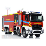 1/14 RC Fire Fighting Truck 8x8 Radio Control Fire Car Light Sound Metal Chassis 3-speed Transmission Lighting and Sound System