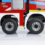 1/14 RC Fire Fighting Truck 8x8 Radio Control Fire Car Light Sound Metal Chassis 3-speed Transmission Lighting and Sound System