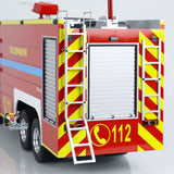 1/14 RC Fire Fighting Truck 8x8 Radio Control Fire Car Light Sound Metal Chassis 3-speed Transmission Lighting and Sound System