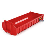 1/14 Red U-shaped Short High Bucket Timber Flatbed High Bucket Standard Bucket for 10x10 Hydraulic Full Dump Truck 8x8 RC Cars