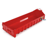 1/14 Red U-shaped Short High Bucket Timber Flatbed High Bucket Standard Bucket for 10x10 Hydraulic Full Dump Truck 8x8 RC Cars