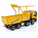 1/14 Hydraulic RC Tipper Truck Metal Flip-over Cover Remote Control 8x8 Dump Car Light Sound System