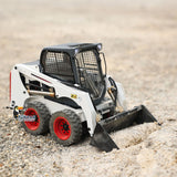 1/14 SM450 RC Hydraulic Heavy-duty Remote Control Skid-Steer Loader Wheeled Car Assembled Painted DIY Model Sound Light