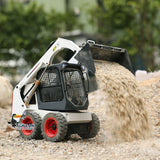 1/14 SM450 RC Hydraulic Heavy-duty Remote Control Skid-Steer Loader Wheeled Car Assembled Painted DIY Model Sound Light