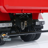 Metal 1/14 8x4 Hydraulic Flip-over Cover RC Tipper Truck Remote Control Dump Car LED Lights Sound System Assembled Painted