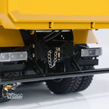 Metal 1/14 8x4 Hydraulic Flip-over Cover RC Tipper Truck Remote Control Dump Car LED Lights Sound System Assembled Painted