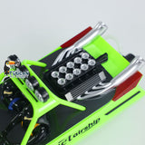 RC RTR Boat Lights Self Righting Jet Ship Toy Racing Boat for Kids Adult 2.4G One Key Reset Excellent Waterproof Light System