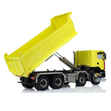 Metal 1/14 Hydraulic RC Roll Off Dumper Truck 8x8 Differential Lock Axles 3Speed Transmitter Light Sound