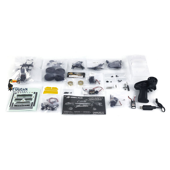 4x4 1:18 RC Crawler Car Builders Edition Hobby Plus CR18 Off-road Vehicles Kit Unassembled and Unpainted DIT Toy with Light System