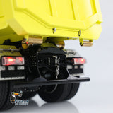 Metal 1/14 Hydraulic RC Roll Off Dumper Truck 8x8 Differential Lock Axles 3Speed Transmitter Light Sound