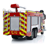 1/14 RC Fire Vehicles 6x4 Remote Control Fire Fighting Truck 3-speed Gearbox Lighting and Sound System Assembled Painted