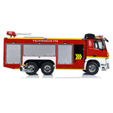 1/14 RC Fire Vehicles 6x4 Remote Control Fire Fighting Truck 3-speed Gearbox Lighting and Sound System Assembled Painted