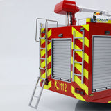 1/14 RC Fire Vehicles 6x4 Remote Control Fire Fighting Truck 3-speed Gearbox Lighting and Sound System Assembled Painted