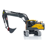 EC160E 1:14 RC Hydraulic CNC 3 Arms Excavator Remote Control Diggers Standard Version Painted and Assembled Flat Bucket