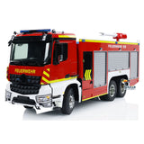 1/14 RC Fire Vehicles 6x4 Remote Control Fire Fighting Truck 3-speed Gearbox Lighting and Sound System Assembled Painted