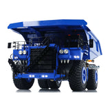 Metal 793D RC Hydraulic Mining Truck 1:20 Remote Control Dumper Tipper Car Model with Light system Warning Sounds