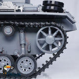 Mato 100% Metal 1/16 Scale Gray German Panther III Infrared Ver KIT RC Tank 1223 Model Hull Driving Wheels Tracks