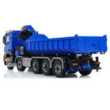 1/14 10x10 RC Hydraulic Crane Remote Control Truck Full Dump Car 3-speed Gearbox with U-shaped High Standard Bucket Timber Flatbed