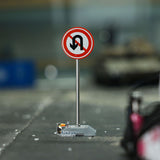 1/14 Decorative Traffic Sign for RC Construction Vehicle Radio Control Truck Car Model Spare Parts DIY Accessories