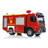 1/14 4x2 RC Fire Vehicles Radio Control Fire Fighting Truck 3-speed Transmission Lighting and Sound System Assembled and Painte