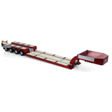 128CM 1/14 4 Axles RC Heavy Trailer DG-999 CNC Gooseneck Trailers for Tractor Truck Assembled and Painted WITH Light System