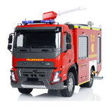 1/14 4x2 RC Fire Vehicles Radio Control Fire Fighting Truck 3-speed Transmission Lighting and Sound System Assembled and Painte