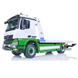 JDM 196 1/14 RC Flatbed Wrecker Tow Truck for Benz 4x4 Recovery Vehicle Model with Sound Light System 3-Speed Transmission