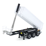 1/14 3 Axles Metal Hydraulic RC Dump Trailer for DIY TAMIYA Tractor Trucks Lorry Painted Vehicle