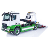 JDM 196 1/14 RC Flatbed Wrecker Tow Truck for Benz 4x4 Recovery Vehicle Model with Sound Light System 3-Speed Transmission