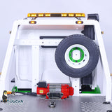 JDM 196 1/14 RC Flatbed Wrecker Tow Truck for Benz 4x4 Recovery Vehicle Model with Sound Light System 3-Speed Transmission