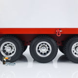 Metal Semi-trailer 4-Axle Trailer for 1/14 RC Tractor Truck Remote Contro Car Hobby Model DIY Toy Accessory Assembled Painted