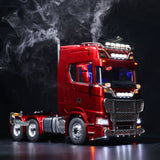 TOUCAN Assembled 1/14 RC Tractor Truck 770S 6*6 Metal Chassis Light Sound Smoke Differential Lock