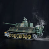 1/16 Henglong German Tiger I 7.0 RC Tank 3818 S33 RTR BB Shooting Model Smoking Turret 340 Degree Rotating Battery Radio