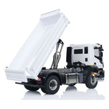 Metal 1/14 RC Hydraulic Dumper Truck 4x4 Remote Control Tipper Dump Car Model with Hydraulic System Sound & Light System