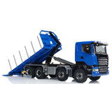 1:14 RC Hydraulic Roll-on Dump Truck 8x8 Radio Control Tipper Car Sounds Lights 3-speed Transmission Differential Lock Axles