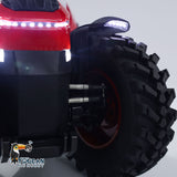 CROSSRC 1/8 Painted Red Assembled RC Tractor TL4 Iron Bull Remote Control Model Car Light Motor 2Speed