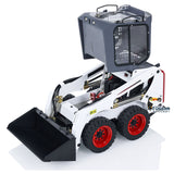 1/14 SM450 RC Hydraulic Heavy-duty Remote Control Skid-Steer Loader Wheeled Car Assembled Painted DIY Model Sound Light