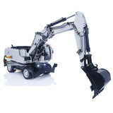 1/14 3-arms RC Hydraulic Excavator R946 Wheeled Metal Remote Control Digger Hobby Model Grab Ripper Tiltable Clamshell Bucket