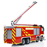 1/14 Metal Chassis 8x4 Radio Control Snozzle High-reach Extendable Turret Fire Truck RTR PNP Options