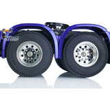 Toucanrc 1/14 Scale 3Axles RC Tractor Truck 6x4 W/ Motor ESC Servo Light Sound for Painted Assembled Car Model