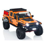 CORSSRC 1/8 RC 4WD EMO X4 Off-road Vehicle 4x4 Radio Control Crawler with 2-speed Transmission Light System CNC Threaded Shock Absorbers