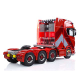 1/14 RC Tractor Truck 770S 8x8 Metal Chassis Remote Control Lorry Lock Differential 3Speed Cab Suspension Smoking ST8 Battery