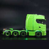 8x8 Metal Chassis 1/14 RC Tractor Truck 770S Radio Control Lorry ST8 Transmitter Battery RTR Warning Lights Spotlight Magnetic Roof