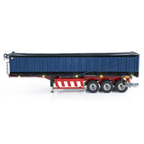 1/14 Metal 3 Axles RC Hydraulic Dump Trailer Electric Awning for Tractor Truck Light System