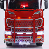 1/14 RC Tractor Truck 770S 8x8 Metal Chassis Remote Control Lorry Lock Differential 3Speed Cab Suspension Smoking ST8 Battery